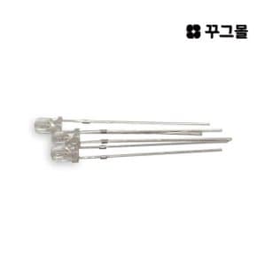 3파이 LED 빨강(투명)  3mm