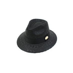 Modern Black Panama Hat GD