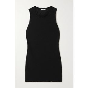 Slub Cotton-jersey Tank 블랙