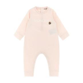 몽클레어 L19518L0000489B9Y 503 LIGHT PINK COTTON ONESIE WITH LOGO