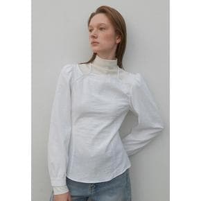 나인 RALEY CUTOUT RIBBON BLOUSE BL4268SG