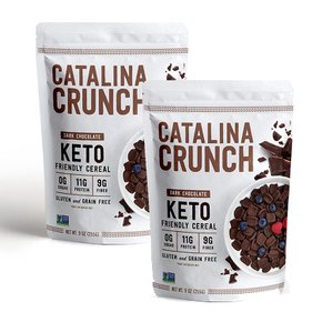 카탈리나 크런치 다크 초콜릿 케토 비건 시리얼 Catalina Chocolate Keto Cereal 255g 2팩