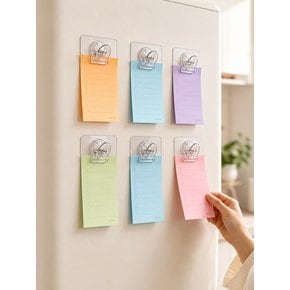 무타공 다용도 집게 후크 4P