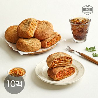 다신샵 기름없이 구운 통밀 고로케 2종 혼합 10팩 / 국산재료&비건인증