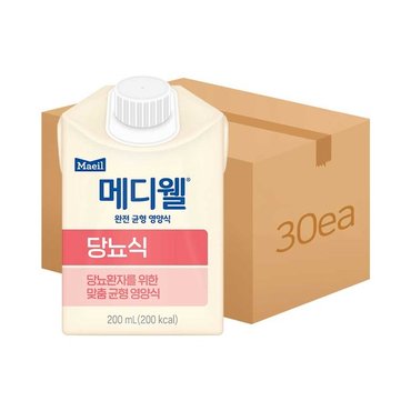 메디웰 당뇨식팩 200ml 30팩(1박스)/구뉴트리웰 매일유업 엠디웰/식이섬유함유 균형식 영양보충