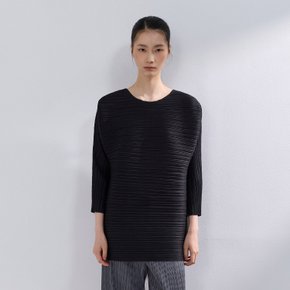볼륨 가로 플리츠 티셔츠_PPTSF026002