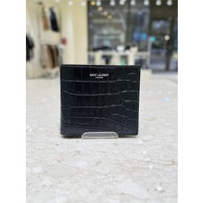 [시흥점] 남성 크로커타일 악어 엠보싱 반지갑 396307-DZEDE-1000