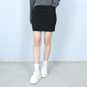 4색 골지 밴딩 미니 스커트