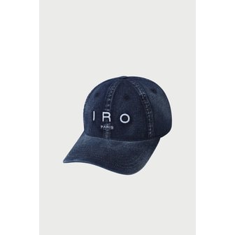 IRO [여주점] [이로] 남성 TROYES 로고 자수 워시드 데님 볼캡 IXRAS25701BUX