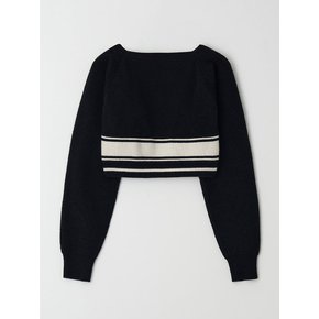 Stripe Bolero Knit Cardigan [2COLOR]