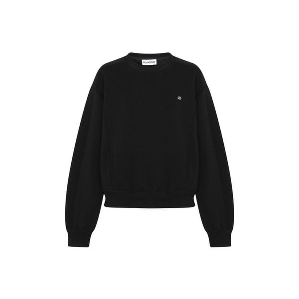 [기모] FLEECE CUSHION SWEATSHIRT_Black