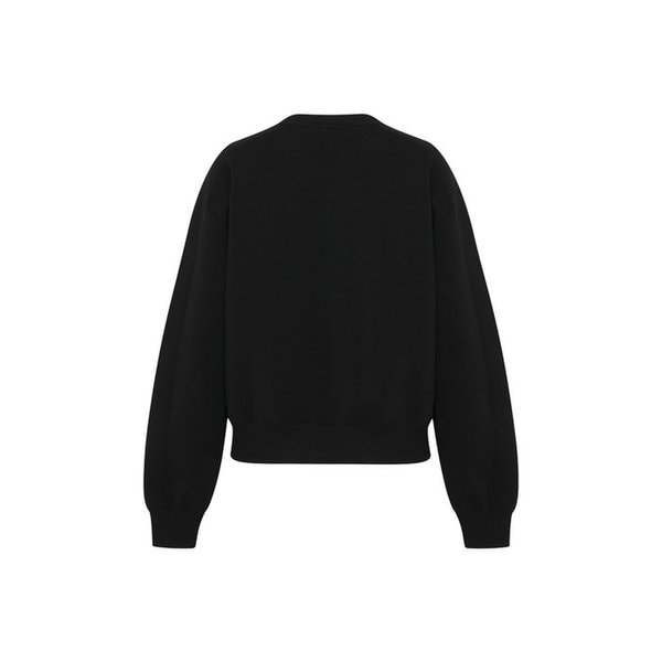 [기모] FLEECE CUSHION SWEATSHIRT_Black