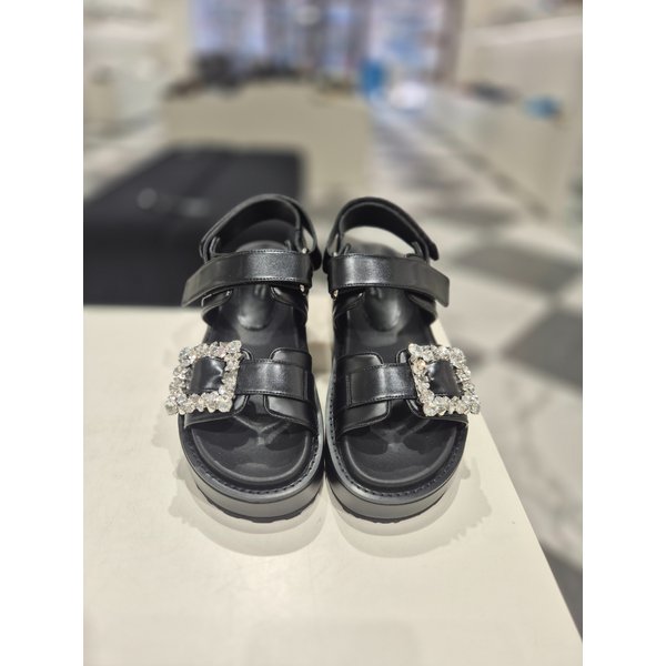 [여주점] Jewelry buckle sandal(black)_DG2AM25017BLK