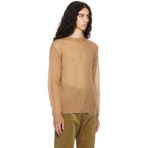 탠 크루넥 스웨터 A23SP02FG KNIT CAMEL