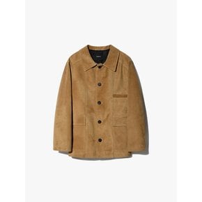 Single Suede French Coat (Camel)