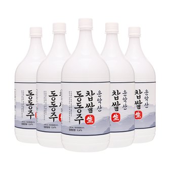  우리도가 운악산 찹쌀동동주 6도 1700ml x 5