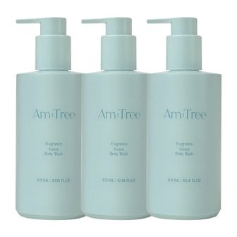 에이엠트리 Amtree Signature 프레그런스 숲 향좋은 퍼퓸 바디워시 300ml 3개 허브 샌달우드향