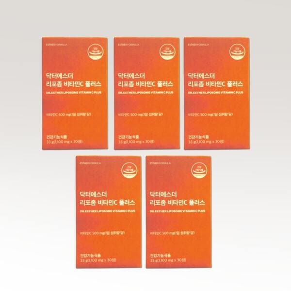 여예스터 식약처인증 리포좀 비타민C 플러스 5박스 리포조말