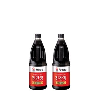 청정원 두번달여더진한 진간장1.7L(2개)