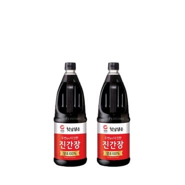 청정원 두번달여더진한 진간장1.7L(2개)