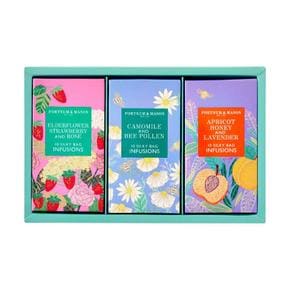 영국직구 Fortnum&Mason 포트넘앤메이슨 인퓨전 트리오 3종 각10실크티백 Infusions Trio