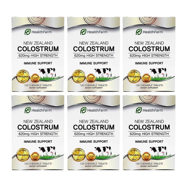 뉴질랜드 HealthFarm 헬스팜 뉴질랜드 초유 620mg 고함량 120정 6팩