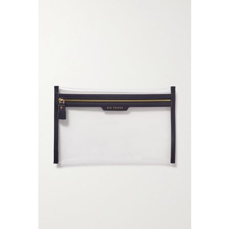 안야힌드마치 Loose Pocket Little Things Leather-trimmed Tpu Pouch 투명