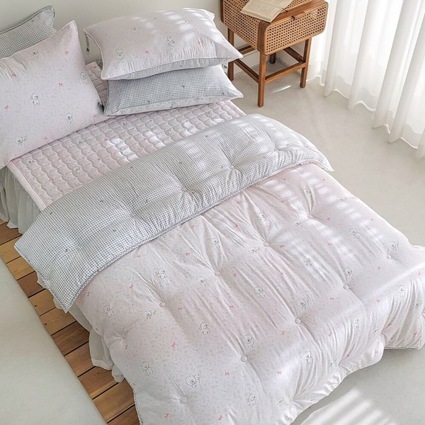 마인 리본숑숑 마이크로 모달 차렵이불 풀세트 S