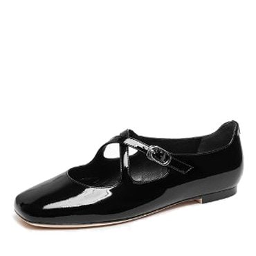 STACCATO 스타카토 여성 메리제인 스트랩플랫 PATEN_BR05221_25FBLK