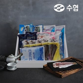 자연맛남 [구룡포수협]수산물선물세트 1호(참조기10미/갈치2미/옥돔1미/고등어2팩/삼치2팩)