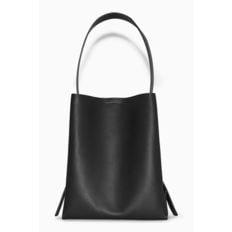 코스 그레인드 가죽 미디엄 토트백 블랙 COS MEDIUM TOTE BAG IN GRAINED LEATHER