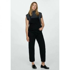 5059797 Mango PETOMUM - Dungarees black denim