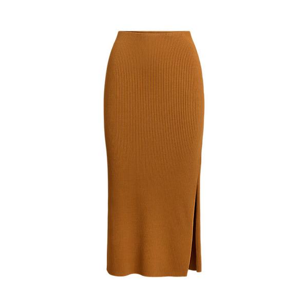 리브 니트 펜슬 미디 스커트(WMLRSKTS6H20281200)