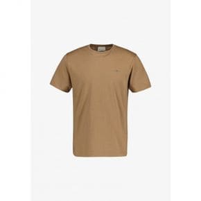 4991034 GANT REG SHIELD - Basic T-shirt khaki