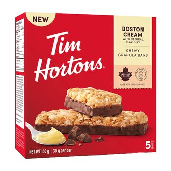  Tim Hortons 팀 홀튼 보스턴 크림 그래놀라 바 피넛프리 5개