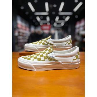반스 [시흥점] 남녀공용 스니커즈 클래식 슬립온 98 체커보드 (번트골드)(VN000D9PEMJ)