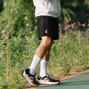 스파이더 [스파이더 본사] 남성 스트레치 경량 우븐 반바지(4부) SOJMCNTR311MBLK