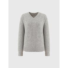 카일 울 브이넥 니트_라이트 그레이 / KAILE WOOL V-NECK KNIT_LIGHT GREY