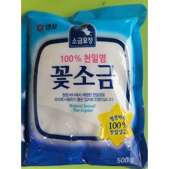  샘표 꽃소금 500g 소금요정