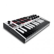 Akai Pro MIDI 키보드 25 키 USB 벨로 시티 대응 8 패드 음악 제작 소프트 MPK mini mk3 화이트