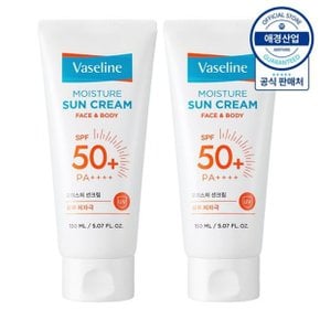 바세린 모이스처 선크림 150ml ,2개