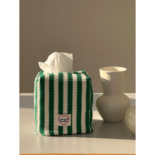 [겨울 한정 판매] Recipe 각티슈 케이스 커버 그린 (2 size)