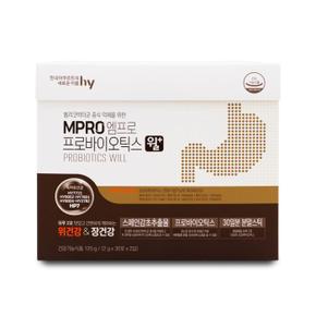 한국야쿠르트 HY 엠프로 프로바이오틱스 윌 플러스 2g X 60포 1통