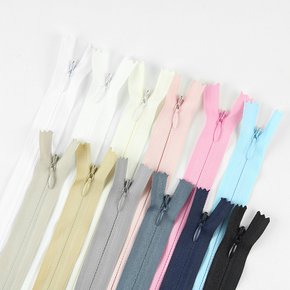 10인치(24cm) 콘솔지퍼 숨은지퍼 치마지퍼 12컬러
