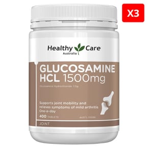 헬시 케어 글루코사민 HCL 1500mg 400정 X3개