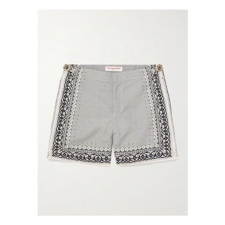 올레바브라운 불독 스트레이트 미드 렝스 프린트 리사이클 스윔 쇼츠 그레이 46376663162895468