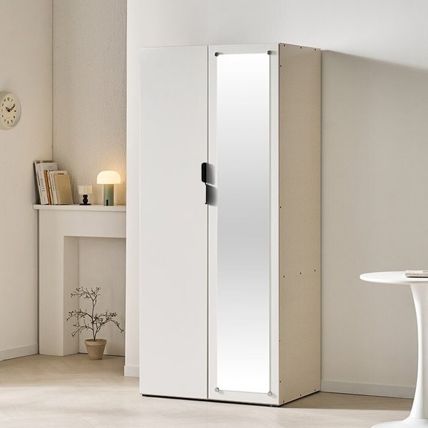 단독장롱 키큰장 거울 옷장 80cm TP885