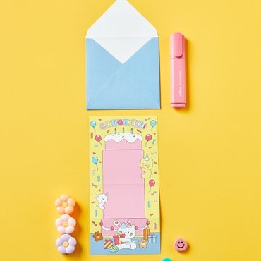 BUTTER(버터) [버터샵] 파티파티 밀크캣 버터군 폴딩카드 CONGRATS
