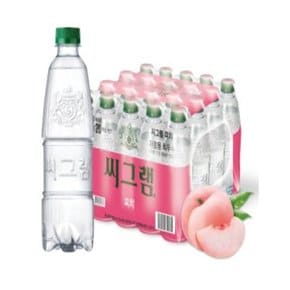 씨그램 탄산수 피치 450 80개 복숭아향 탄산수 450ml