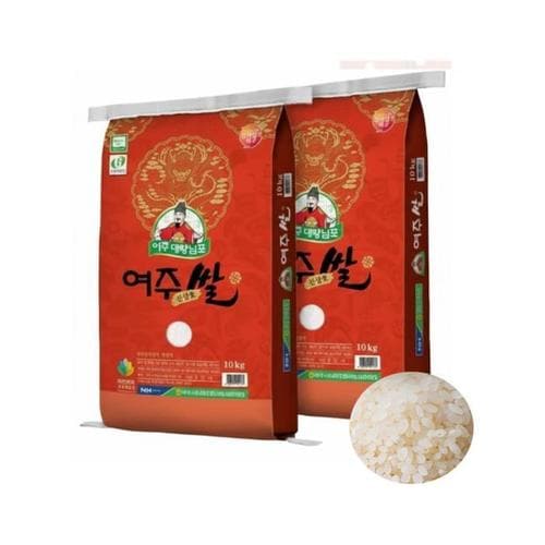 25년 햅쌀 대왕님표 여주쌀 20kg (10kg 2개) 단일품종(1)